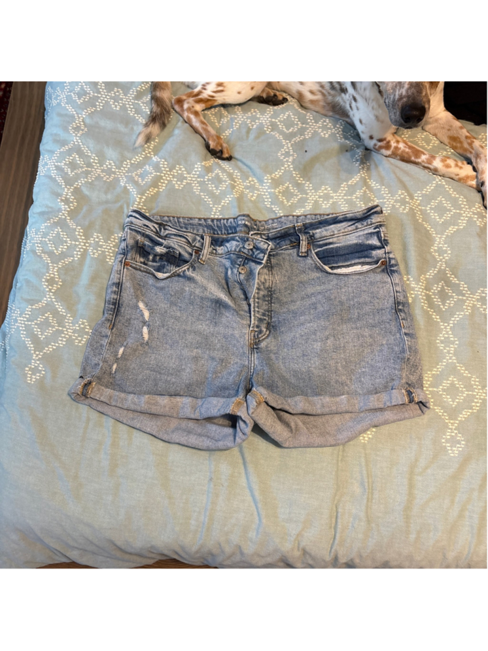 Women's Old Navy O.G. Straight Jean Shorts Size 18 Blue